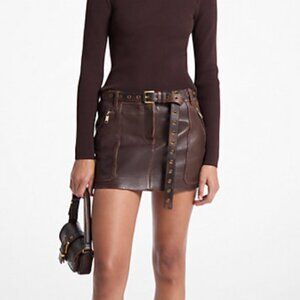 Leather Mini Skirt